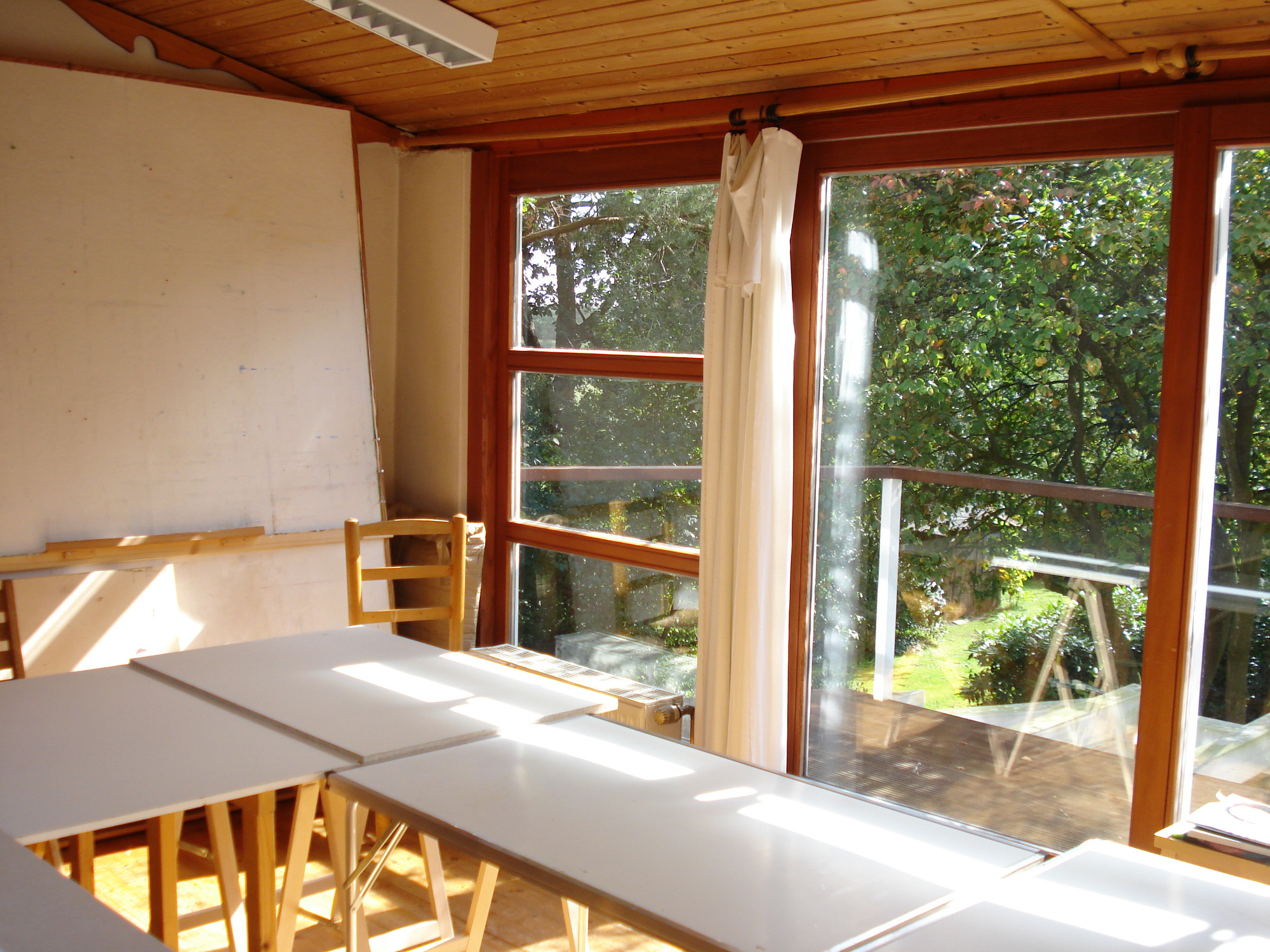 Atelier - Blick in den Garten